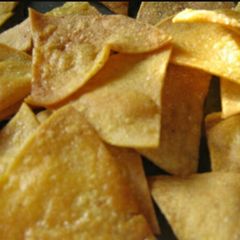A picture of Homemade nachos.