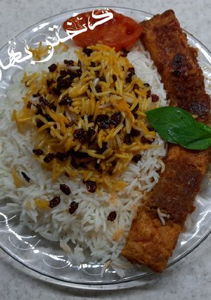عکسی از دستور کباب تابه ای دو رنگ