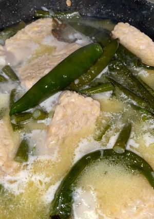 Foto resep Sayur tengah bulan tempe santen (jangan Lombok ijo khas gunung kidul)