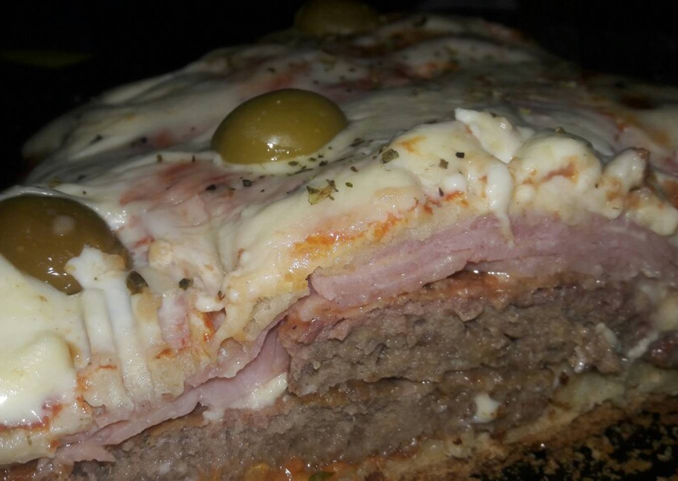 Súper pizza hamburguesa