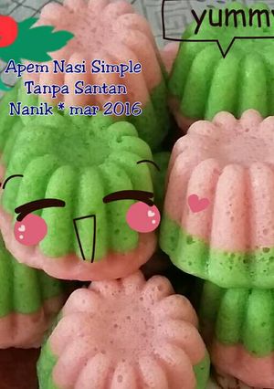 Foto resep Apem Nasi SimpleTanpa Santan