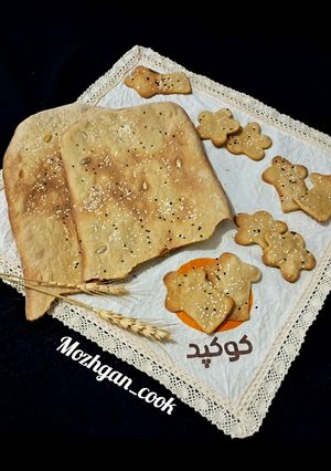 عکسی از دستور نان کراکر با خمیر ترش 😋😍