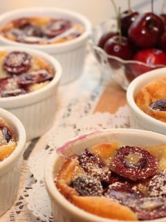 法式櫻桃布丁杯~克拉芙緹 的食譜成品照片