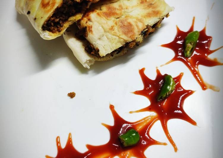 Recipe of Perfect Spinach soyagranuls stuffed Kulcha warps