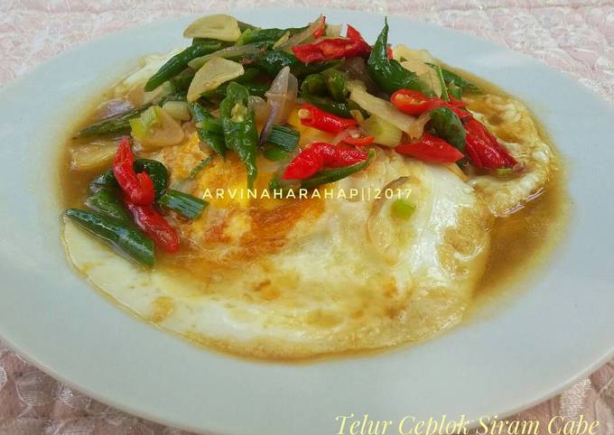 Resep Telur Ceplok Siram Cabe Oleh Arvina Harahap Cookpad