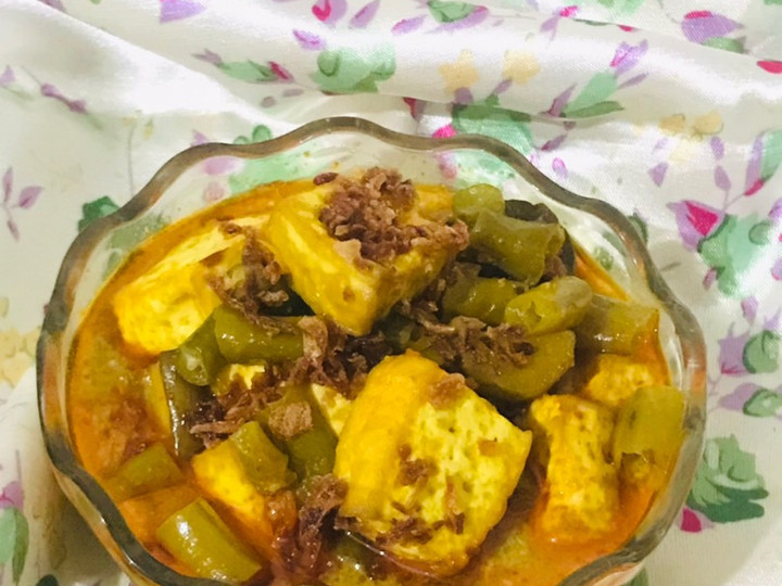 Bagaimana Membuat Sayur santan kacang panjang &amp;amp; tahu Anti Gagal