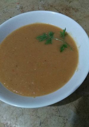 صورة لوصفة شوربة العدس