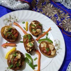 A picture of Paneer Chilli Potato Cups.