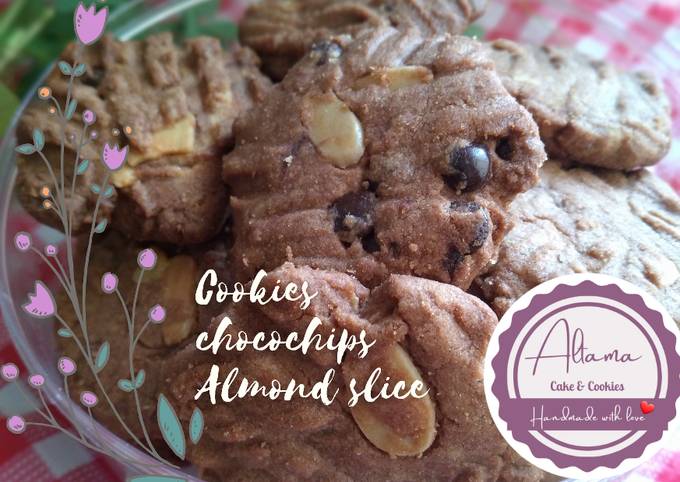 Cookies Chocochips almond slice