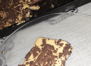 Una foto de Chocotorta con queso crema y crema de leche
