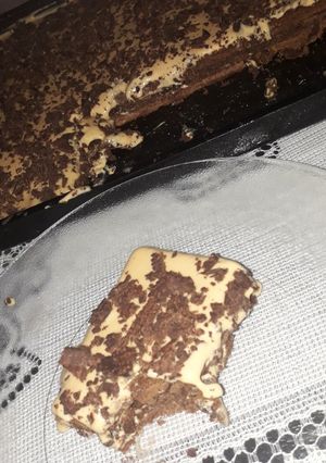 Una foto de Chocotorta con queso crema y crema de leche