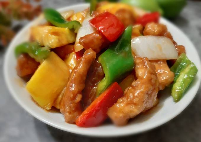 Chinese Sweet and Sour Pork (Cantonese Dish)