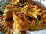 A picture of schezwan potatoes