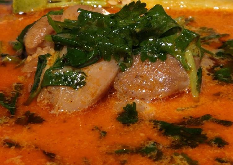 Recipe of Super Quick Homemade Spicy Chicken Coconut Soup