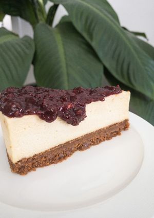 A picture of No-bake Biscoff Cheesecake.