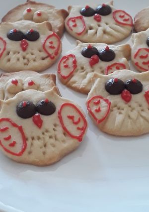 Baglyos keksz/linzer recept fotója
