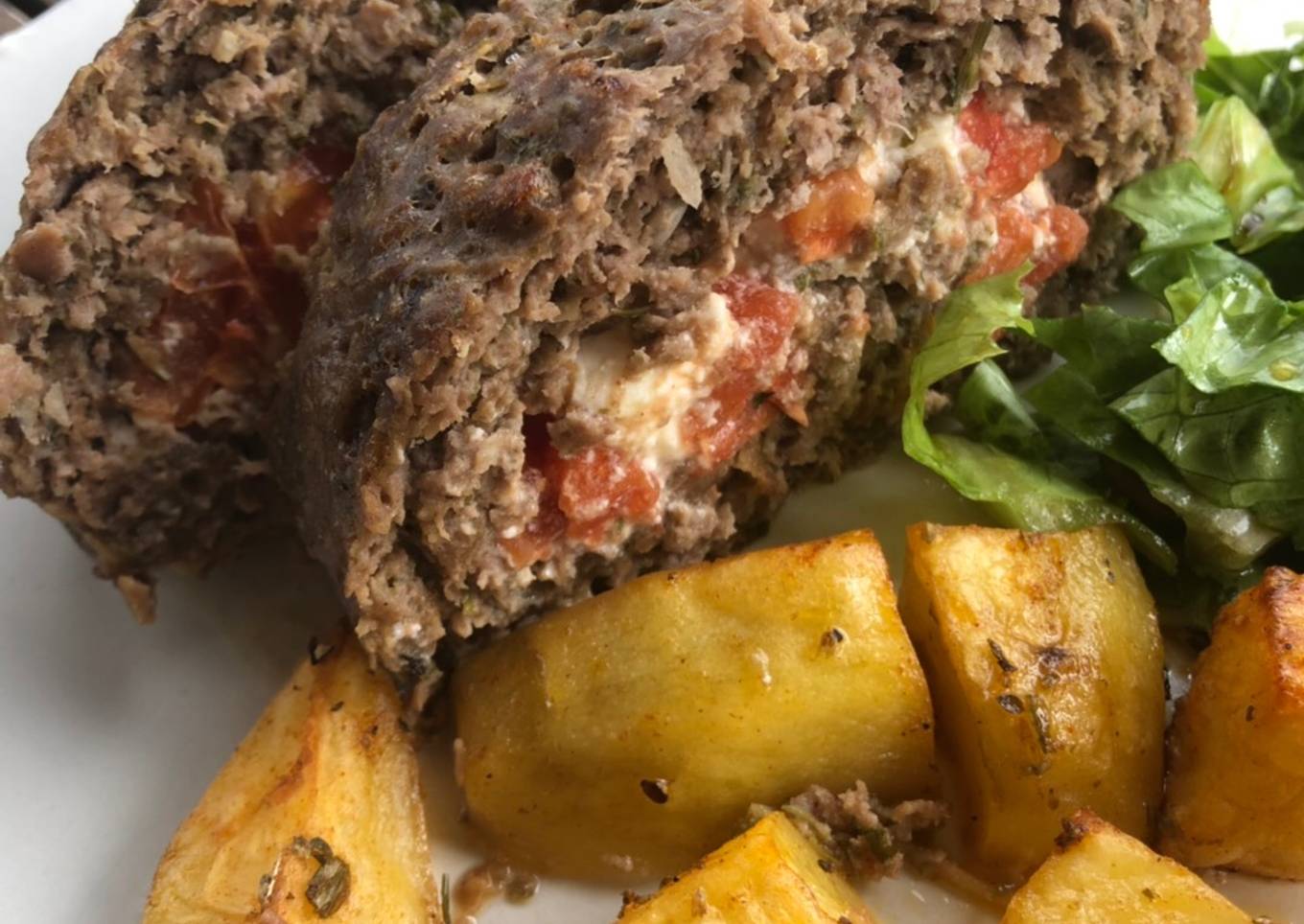 Meatloaf with a Greek touch