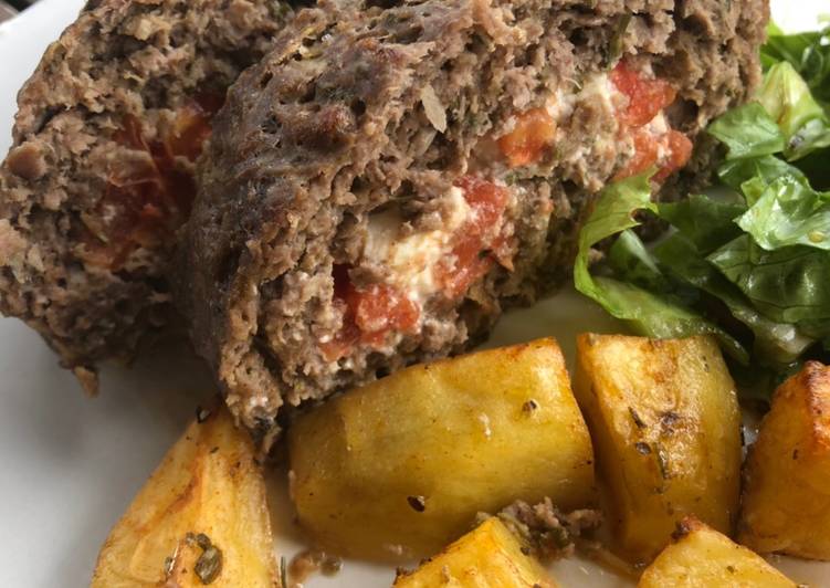 Recipe of Quick Meatloaf with a Greek touch