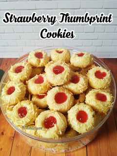 Foto resep 208. Strawberry Thumbprint Cookies