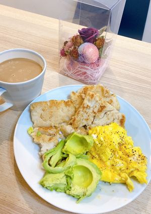 中西合璧早餐店 一鍋到底美式炒蛋煎台式蘿蔔糕 的食譜成品照片