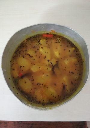 A picture of Bottle gourd moong daal.