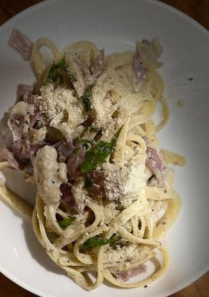 Foto resep Fettucini Carbonara