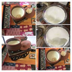 A picture of Mishti Doi (Dahi).