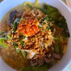 A picture of Cakalang Noodles Soup (Mie Cakalang Manado).
