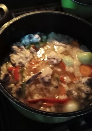 Una foto de Escabeche de pollo 🐔