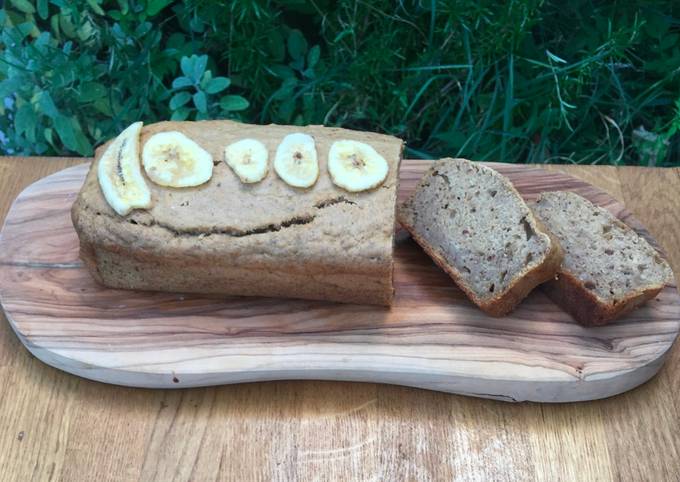 vegan banana cake recipe main photo