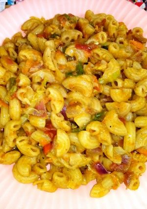 A picture of Vegetable pasta.
