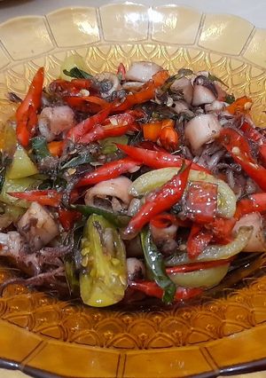 Foto resep Cumi Asin Cabe Merah