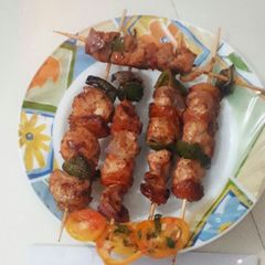 A picture of Chicken stick boti.