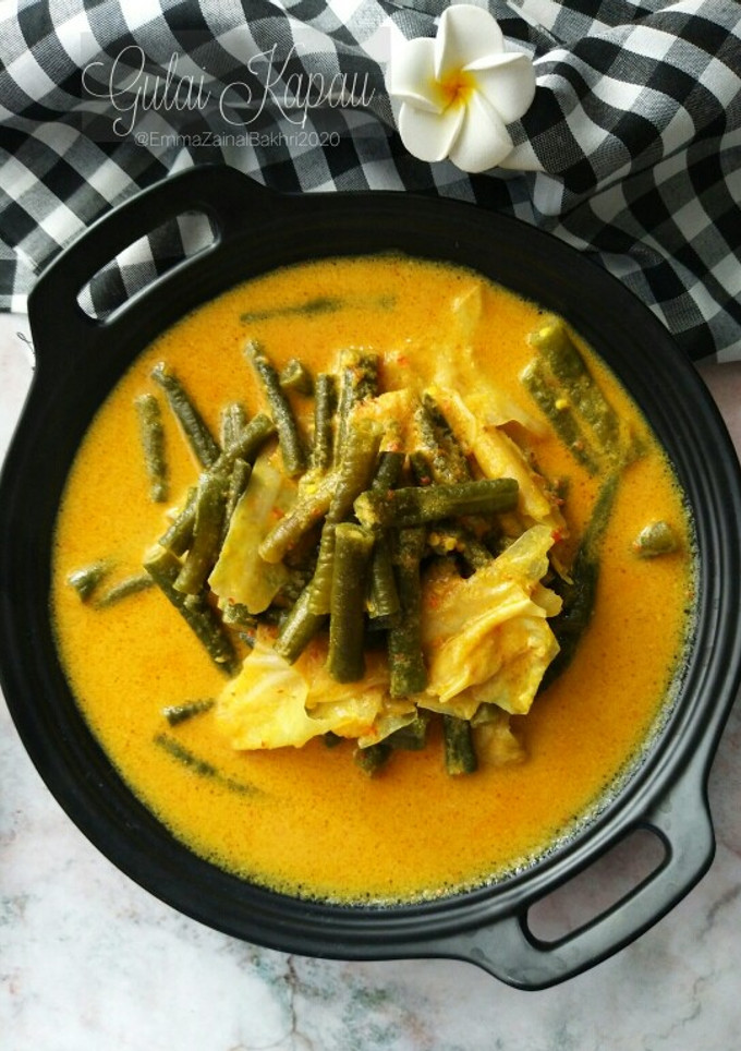 Foto resep Gulai Kapau (Kacang Panjang + Kol)