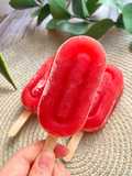 Polos de hielo de Sandía y Fresas