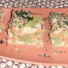 A picture of Tricolour Marble Dhokla.