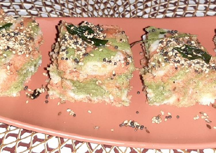 Tricolour Marble Dhokla