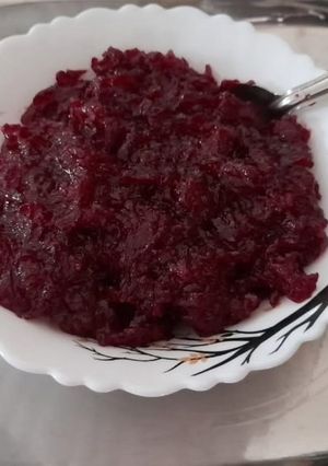 A picture of Beetroot Halwa.