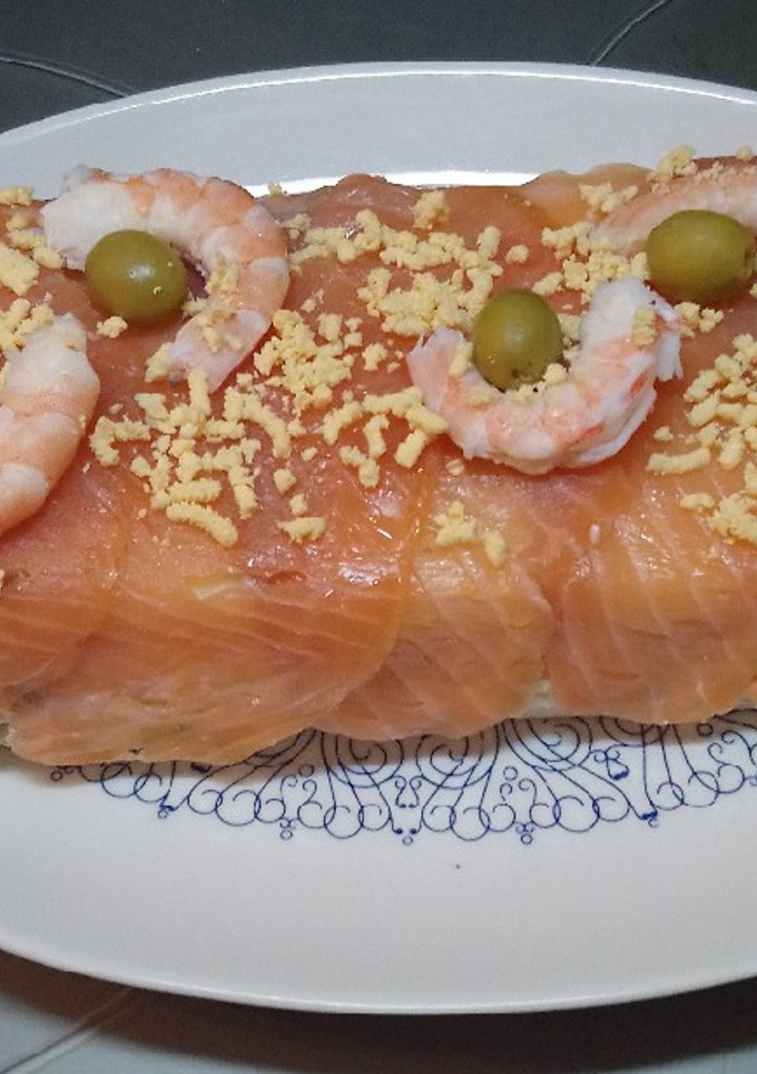Una foto de Pastel de salmón
