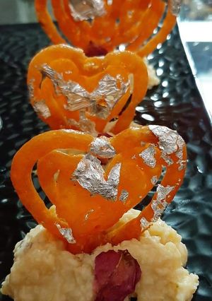 A picture of Tasty rabdi -jalebi.