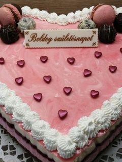 Szív alakú torta recept fotója