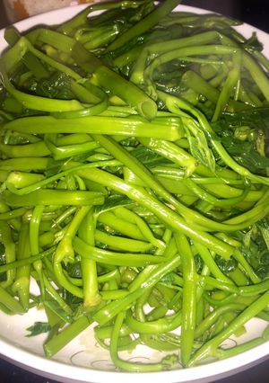 Hình của món Rau muống luộc.