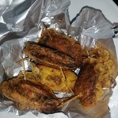 A picture of Fried plantain with egg.