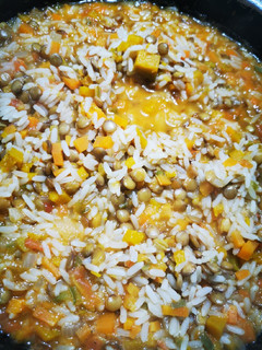 Una foto de Guiso de Lenteja y Arroz