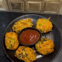 Crispy leftover Rice Veg Cutlets A picture of Crispy leftover Rice Veg Cutlets.
