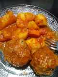 Meatball Stew with Potatoes and Squash