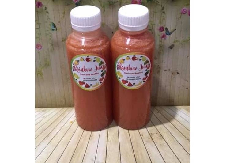 Langkah Mudah untuk Membuat Diet Juice Watermelon Mango Lemon Tomato Dates yang Lezat