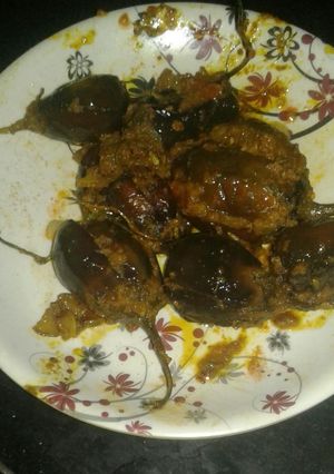 A picture of Bharwa baingan.