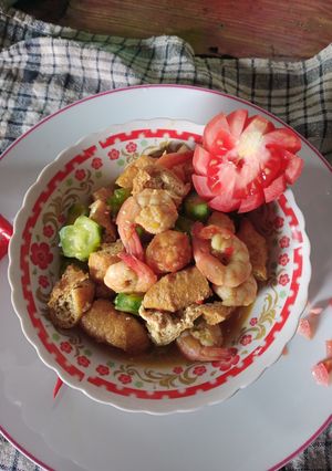 Foto resep Gambas oseng udang komplit