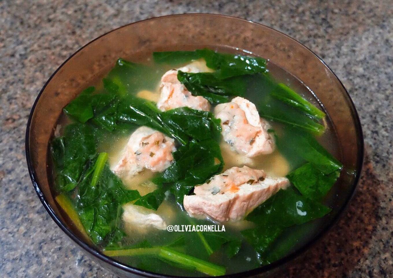 Sup Tahu isi Udang Ayam